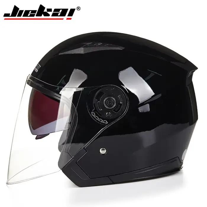 Casque de moto électrique à double lentille, demi-casques de course, vélo, quatre saisons, nouveau