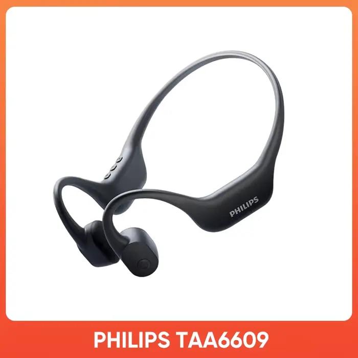 Casque Bluetooth Philips TAA6609 à conduction osseuse, sans fil, HiFi Stéréo, pour appels, casque de
