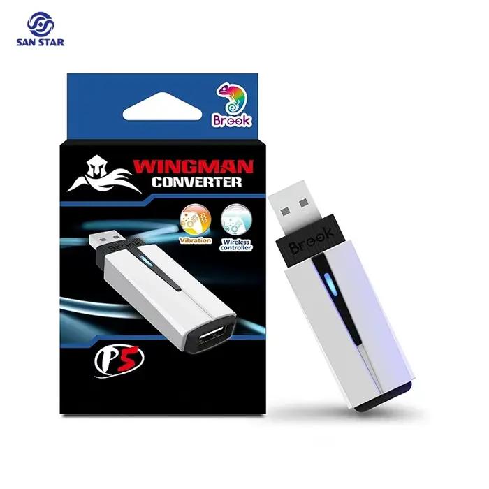Contrôleur Brook Wingman P5 filaire/sans fil pour console de jeu P5/P4/PC, compatible avec les manet