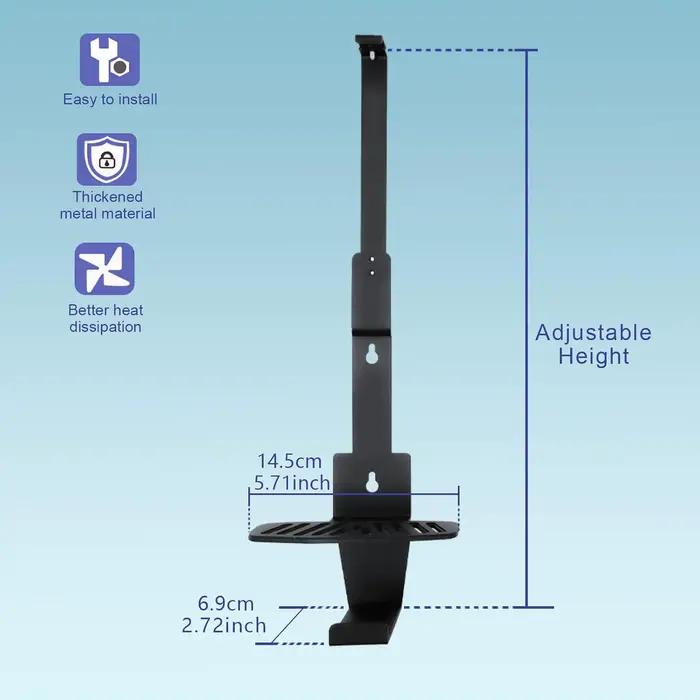 Support mural PS5, avec 2 supports de contrôleur et support de casque, compatible avec tous les modè