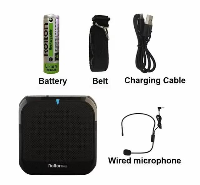 Casque Microphone haut-parleur amplificateur vocal enregistreur micro haut-parleur Audio Mini filair