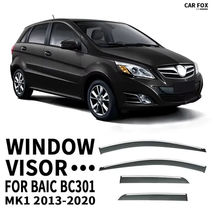 Visière de fenêtre de voiture BAIC BC301 2013 – 2020, abri d'auvent, pare-brise, fenêtre latérale, p
