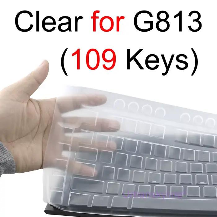 Housse de clavier pour Logitech G813 G913 TKL G915 TKL, étui de protection en Silicone transparent p