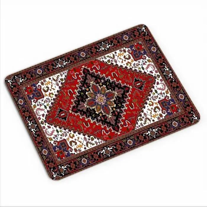 Tapis de souris carré Persian Lea, tapis de bureau en caoutchouc naturel non ald, tapis de table pou