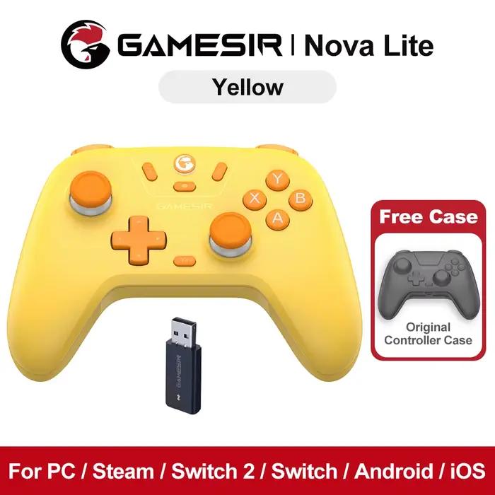 Manette de jeu GameSir Nova Lite pour Nintendo Switch 2/1, PC, iOS, Android, Steam, contrôleur de je