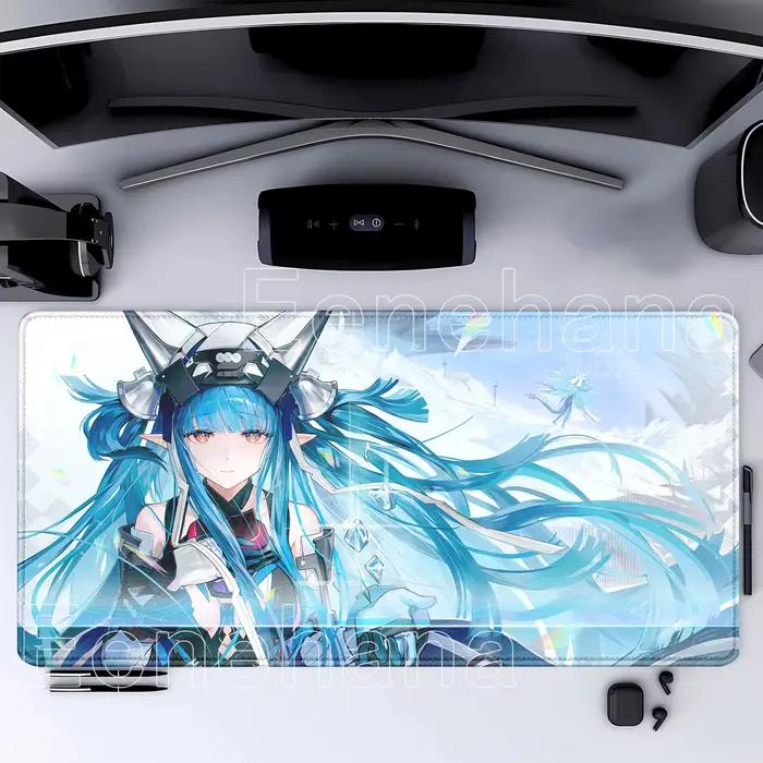 Arknights Endfield Yvonne – tapis de souris de jeu en caoutchouc antidérapant, grand tapis de souris