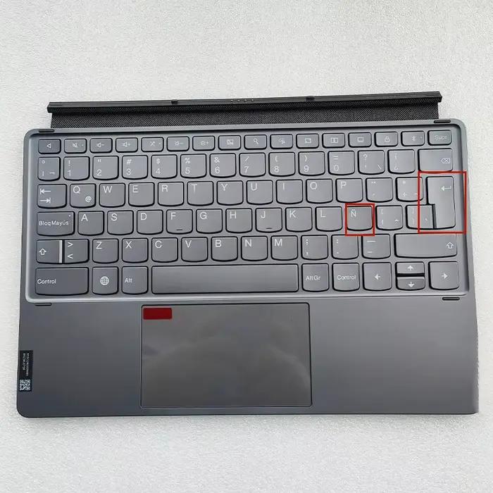 Nouveau clavier magnétique original TB-Q706F pour tablette Tab P12 Pro 12,6 pouces, base grise US KB
