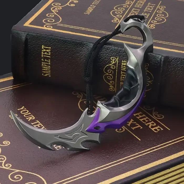 Valorant arme mêlée Reaver karambit couteau 15cm jeu en métal périphérique katana samouraï épée lame
