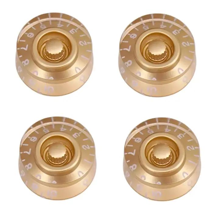 4 boutons de contrôle de vitesse pour guitare, multicolores, pour guitare électrique LP, boutons de 