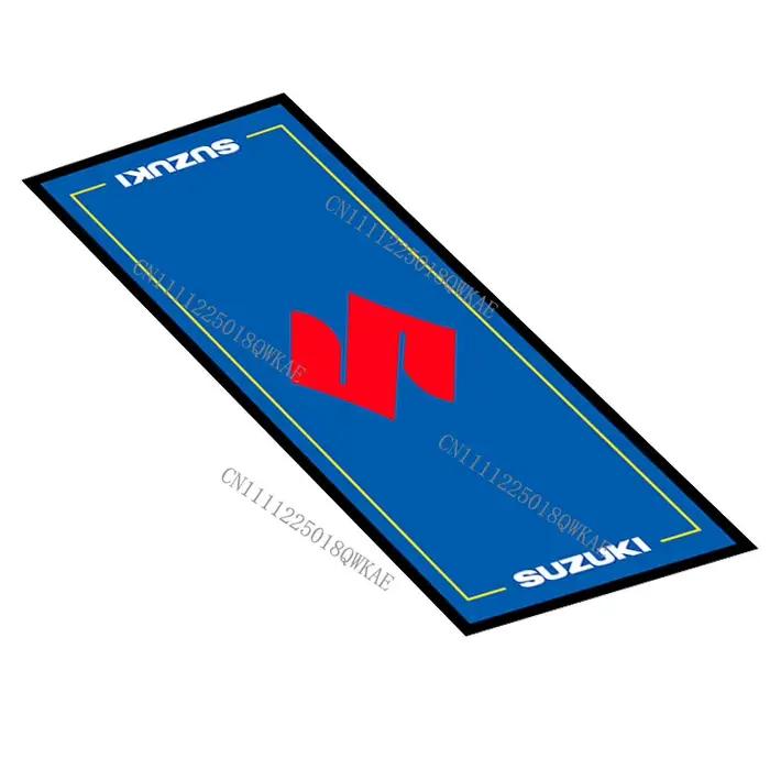 Tapis de présentation pour moto Suzuki – Tapis de garage antidérapant et durable pour le stationneme