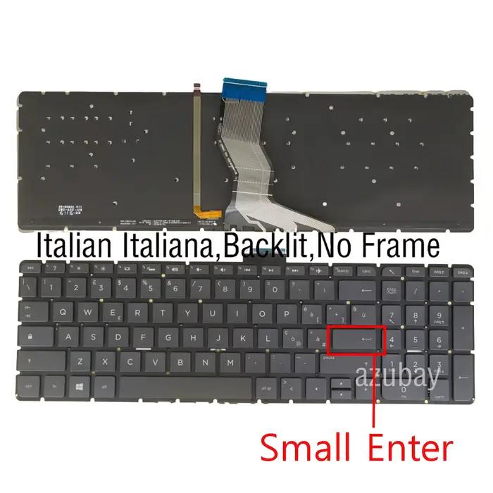 Clavier rétroéclairé italien pour ordinateur portable HP Pavilion 15-AB000, 15-AB100, 15-AB200, 15-A