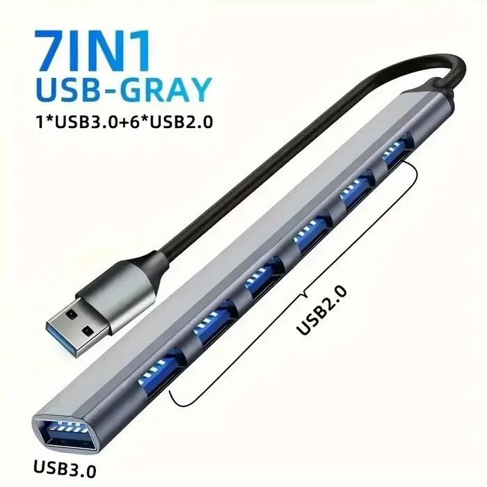 Hub USB C 8 en 1, 7 en 2, 7 en 1, type C 3.1 vers adaptateur HDMI 4K avec lecteur de carte RJ45 SD/T