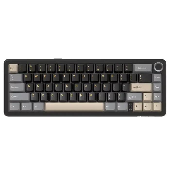 Attack Shark X66 – clavier de jeu mécanique sans fil, avec bouton de Volume, rétroéclairage rvb, cap
