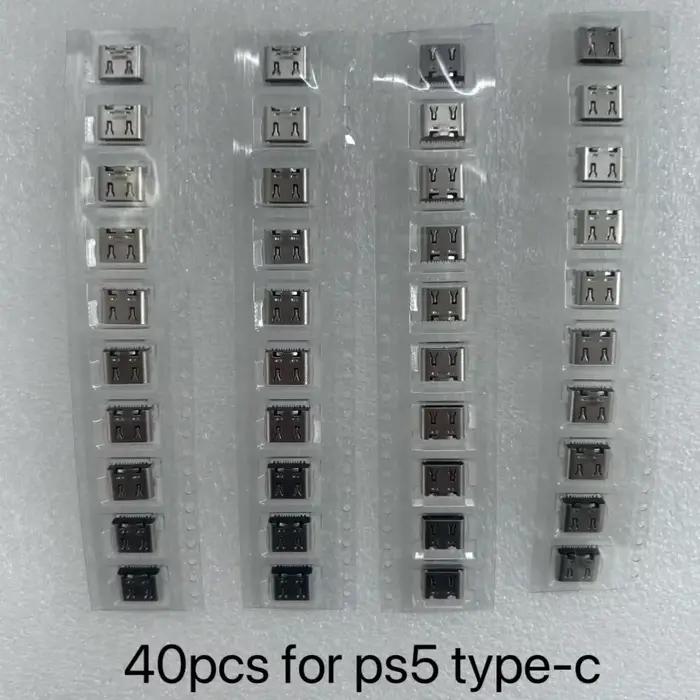 40 pièces 100% Original nouveau pour PS5 Dualsense 5 contrôleur de jeu BDM-010/020/030 Type C USB pr