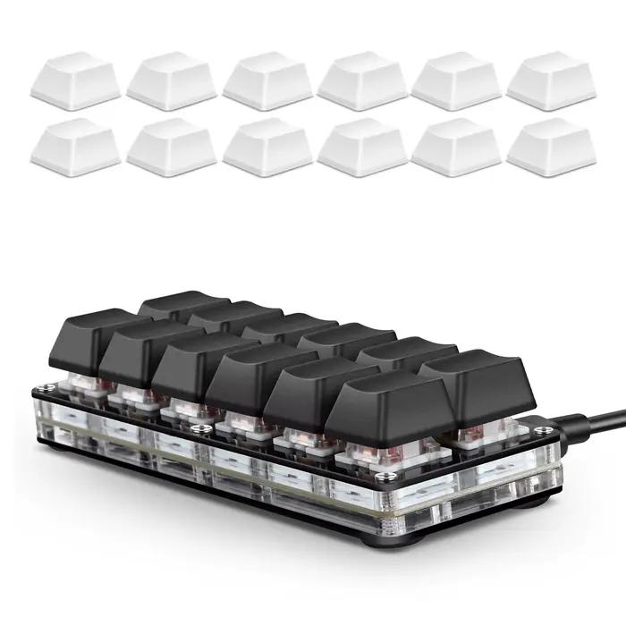 12 touches Mini jeu clavier de jeu mécanique clavier à une main USB-C filaire OSU clavier Programmab