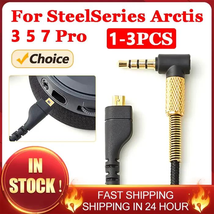 Câble audio pour casque de jeu pour SteelSeries Arctis 3, 5, 7 Pro, PS4, remplacement du téléphone d