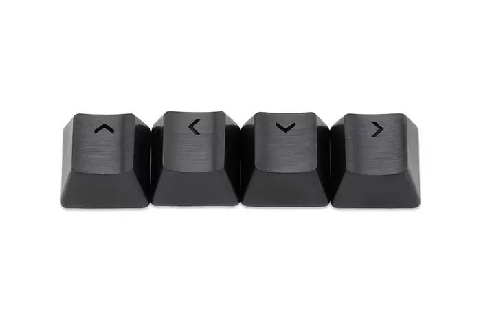 Teamwolf – capuchons de touches MX en métal, en acier inoxydable, pour clavier de jeu, touche Arrow 