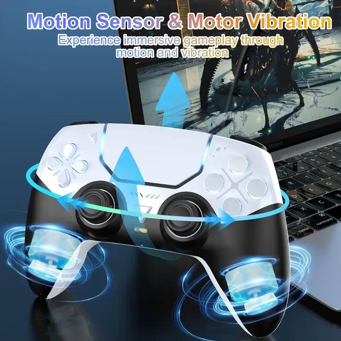 Contrôleur de jeu sans fil PS5 PC Steam Deck double vibration six axes haute précision pour gamers passionnés