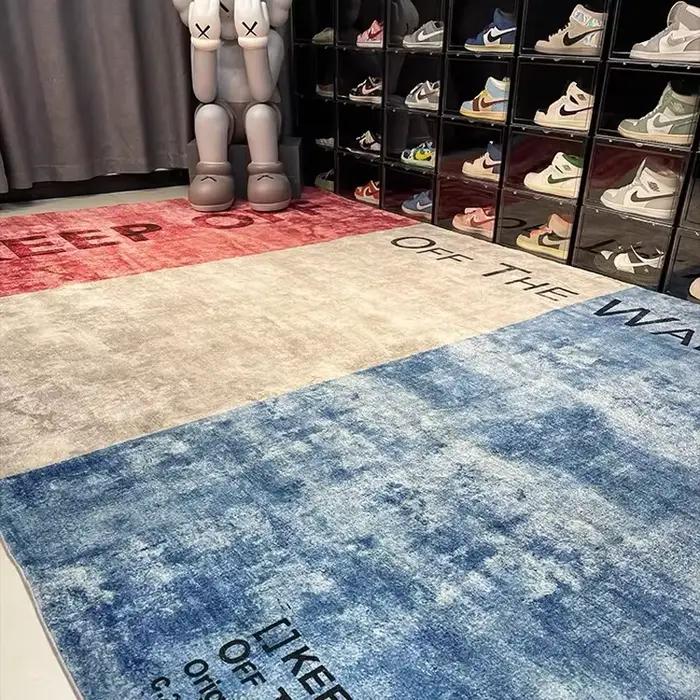 VIKAMA mode tapis chambre salon tendance personnalité créative garçons appartement chaussure mur chevet sale décoration