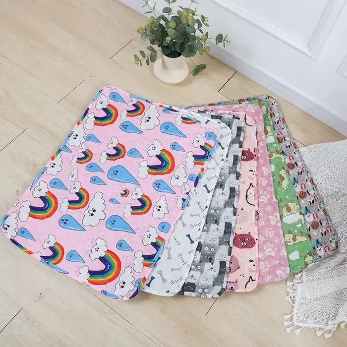 Tapis de pipi lavable pour animaux de compagnie, tapis réutilisable pour chiens, lit d'urine lavable, tapis d'entraînement pour chien, quatre saisons