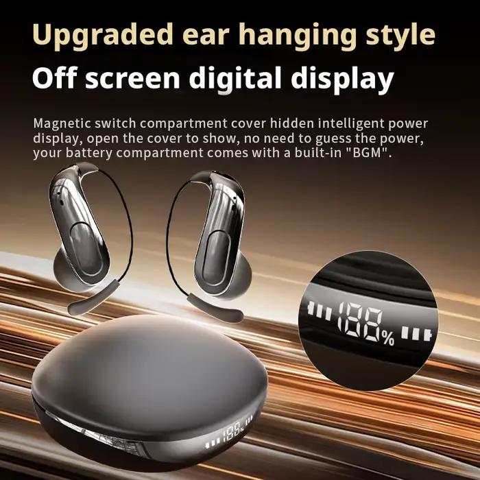 Casque audio sans fil Bluetooth. Design unique. Ajustement confortable. Longue autonomie de la batterie. Compatible avec divers appareils.