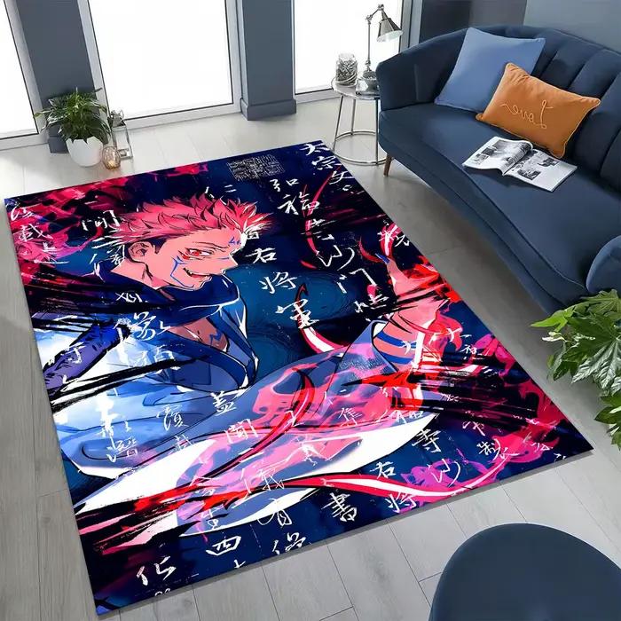 Tapis de dessin animé Jujutsu Kaisen Yuji Satoru