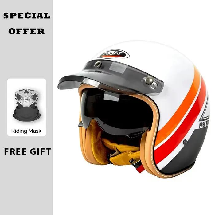 Casque Jet pour hommes et femmes, approuvé DOT, casques De Moto à visage ouvert, matériau ABS, équipements De Moto certifié ECE