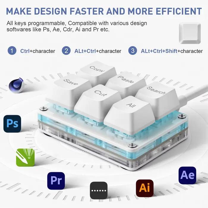 Clavier USB filaire SAYODEVICE à 6 touches