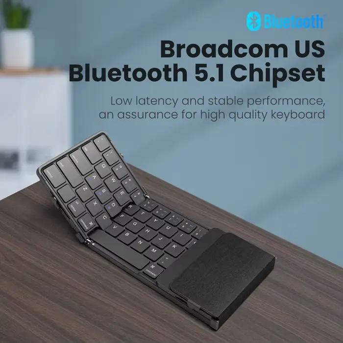 Clavier Bluetooth pliant avec pavé tactile
