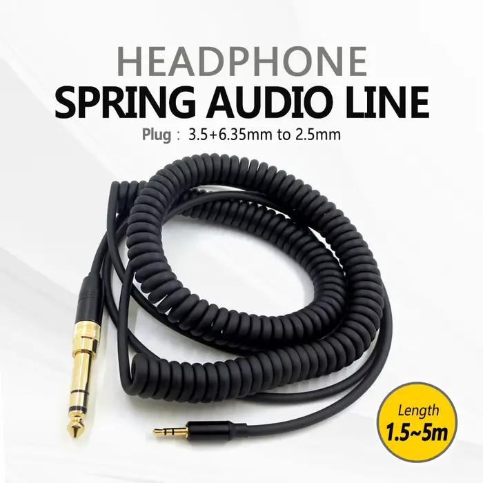 Câble Audio pour casque d'écoute enroulé Durable