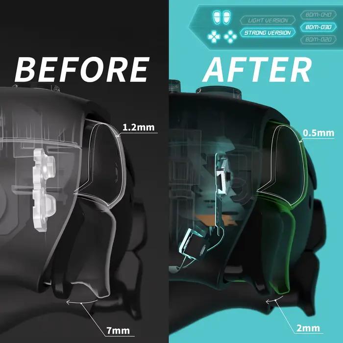 EXtremeRate pour manette PS5 BDM-030 : Kit complet de boutons d'épaule