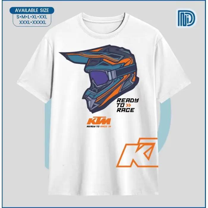 T-shirt pour homme en coton 100% KTM Motocross, été, décontracté, usage quotidien, grande taille 4XL 5XL, cadeau pour motard, manches courtes