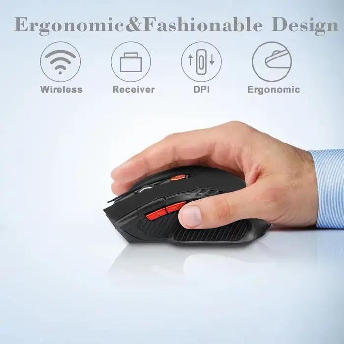 Mini souris 2.4G récepteur USB sans fil 1600DPI