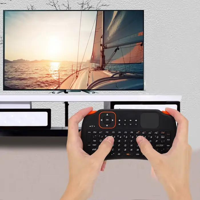 Mini clavier USB sans fil pour télécommande, TouchSub, 2.4G, 83 touches