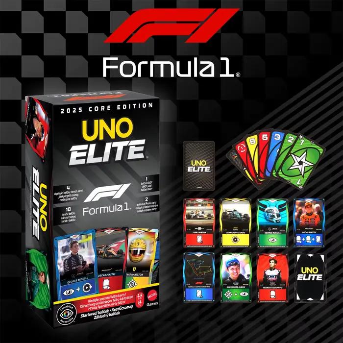 Nouveau jeu de cartes à collectionner authentique Mattel Uno Elite Hot Wheels X Formule 1 F1 Racing