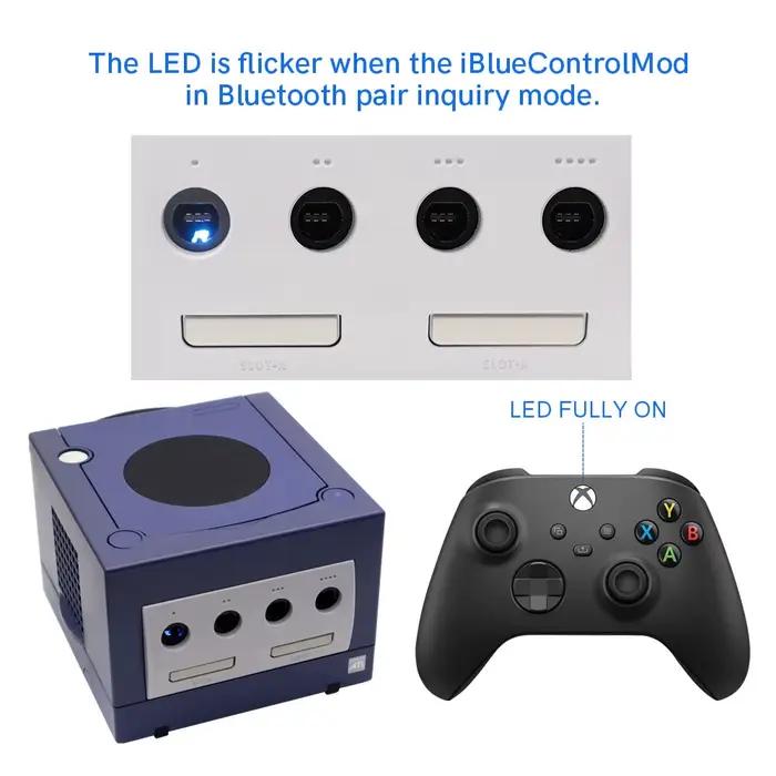 Adaptateur interne sans fil Bluetooth pour contrôleur NGC iBlueControlMod pour console GameCube