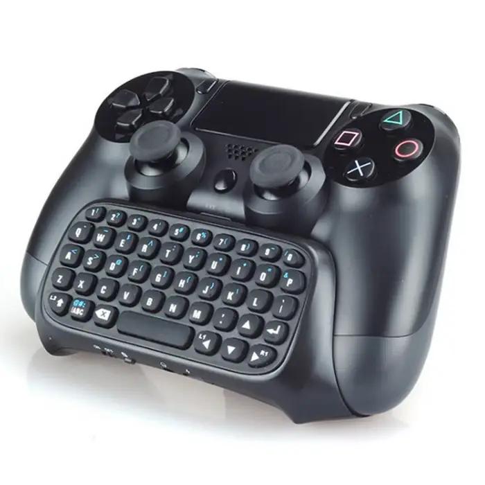 Manette de jeu sans fil avec clavier V3.0 Bluetooth détachable USB pour PS4