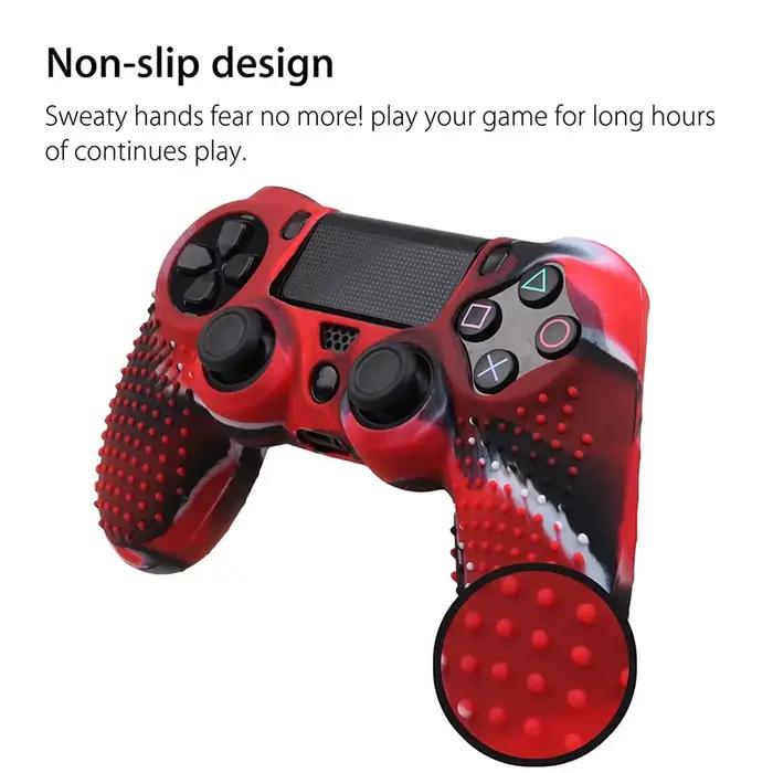 CamSolomon-Juste en caoutchouc de silicone pour manette PS4 PlayStation 4