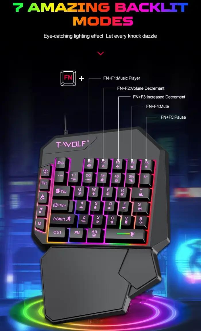 Kit de jeu mobile, clavier et souris