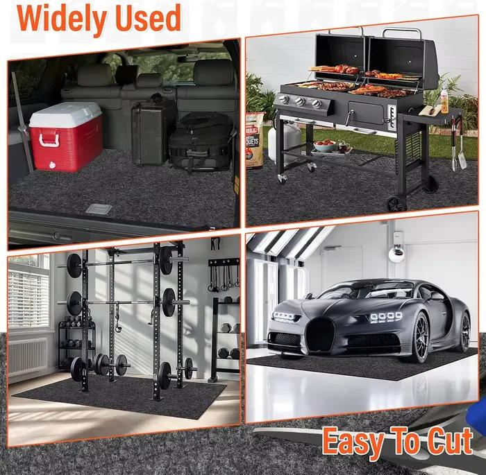 Tapis de garage premium anti-déversement d'huile pour sous la voiture, tapis de maintenance hautement absorbant, protège le sol des gouttes d'huile, des déversements et des taches