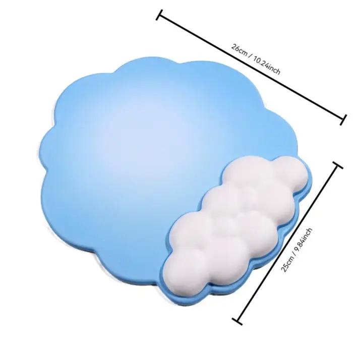 Tapis de souris antidérapant en forme de nuage pour clavier