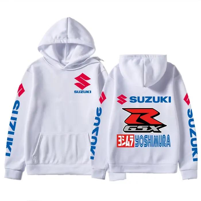 Suzuki Logo moto course équipe hommes à capuche 2026 nouvelle mode femmes sweat printemps automne sport Couple hauts pullover