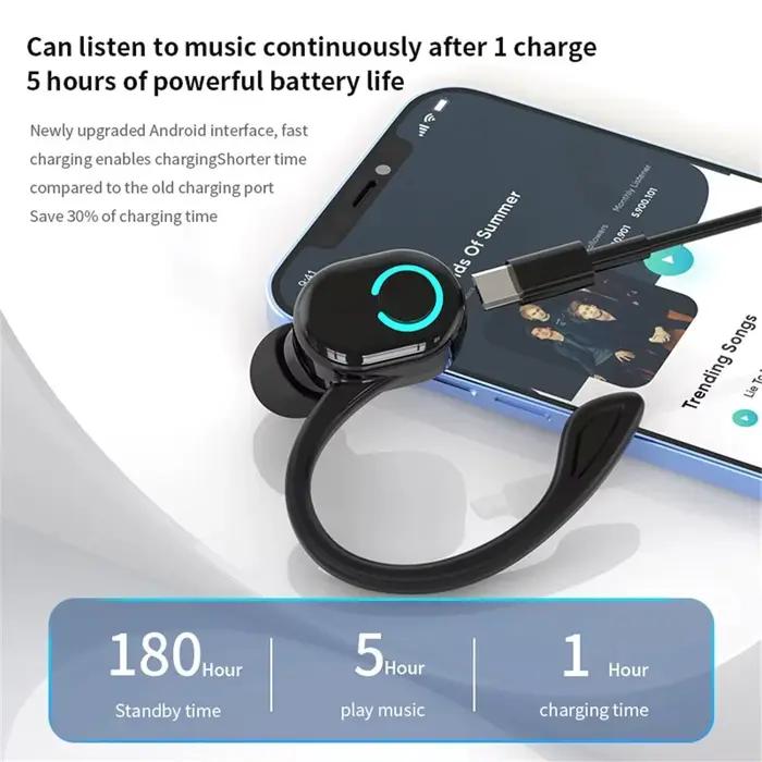 Ecouteurs sans fil Bluetooth 5.0 stéréo HIFI micro HD appel de voiture daffaires iPhone Xiaomi Huawei pour hommes et femmes écouteurs à crochet doreille OWS舒适点到此为止，根据要求，下面的标题应使用法语，且包含产品特性、类型、风格、用途和场合等关键词，避免使用价格、产地或认证信息。请继续完成标题。 DMETHOD DMETHOD user ###TITRE### Ecouteurs sans fil Bluetooth 5.0 stéréo