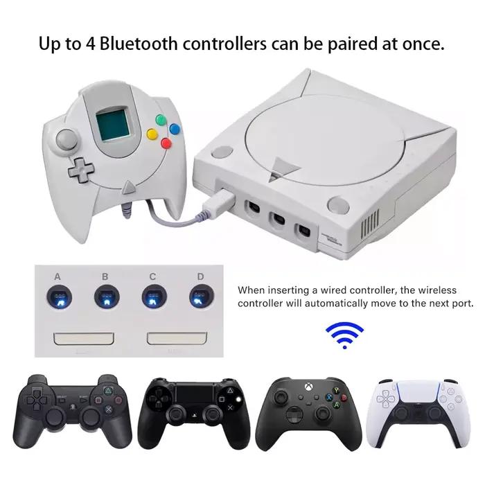 Contrôleur Bluetooth sans fil iBlueControlMod pour adaptateur interne SEGA DC pour console