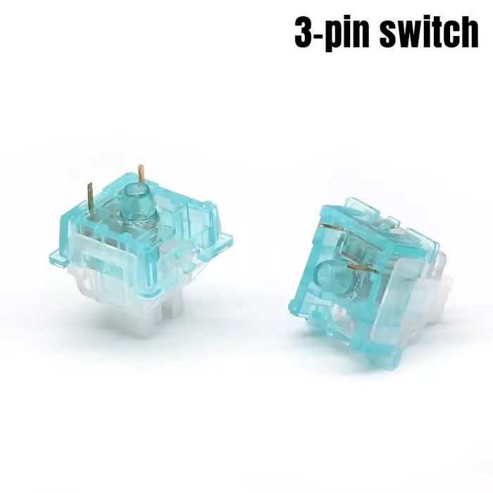 Outemu océan commutateur pour clavier mécanique 3Pin silencieux linéaire Clicky 45g 55g rvb SMD Mechan