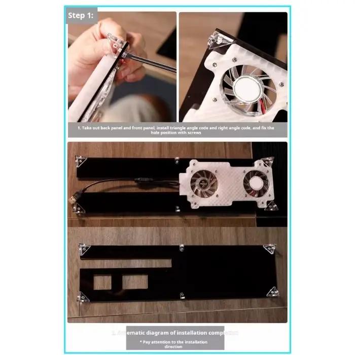 Housse transparente pour console jeu mince avec système refroidissement amélioré 896C