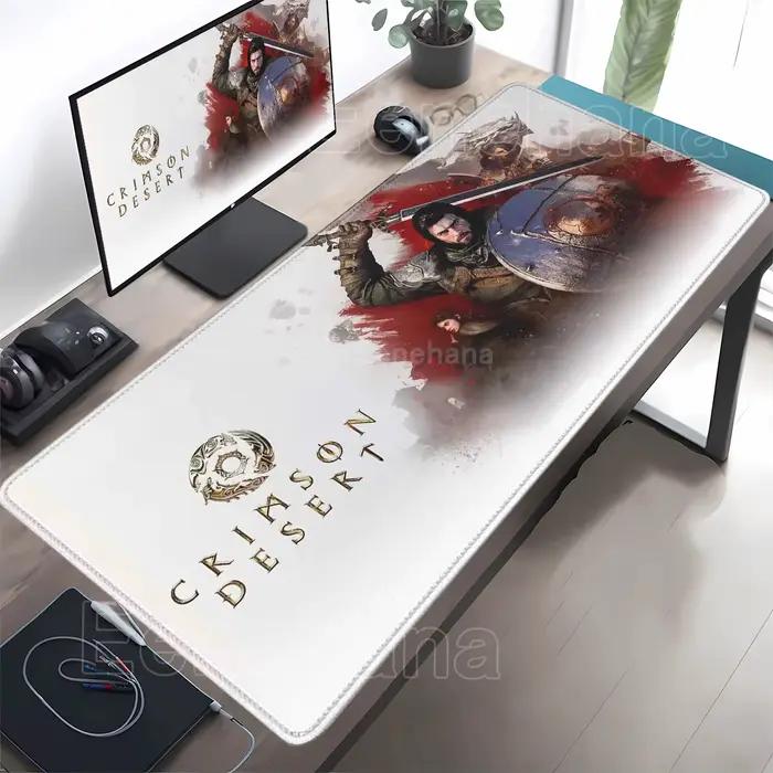 Tapis de Souris Crimson Desert Hot Game Design Anime Pour Joueurs Passionnés Utilisation Bureau Style Unique Occasionnels Spéciales