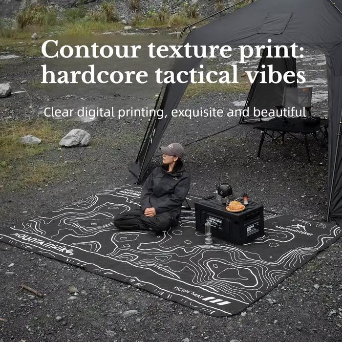 Tapis de pique-nique - Pliable - pour les sorties printanières, les pique-niques, le camping sur la plage - Imperméable et résistant à l'humidité - Tapis de sol - Nappe de pique-nique