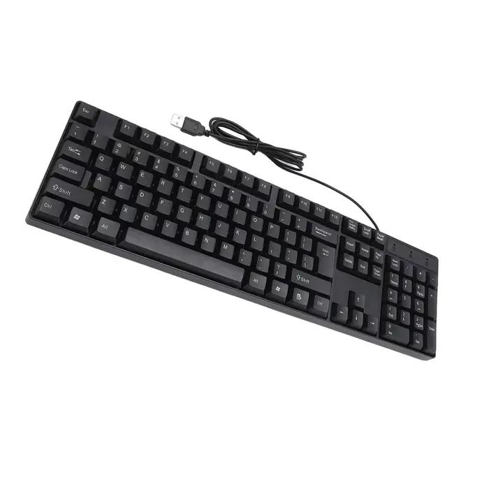 104 touches USB clavier filaire anglais/russe/espagnol/français langue conception ergonomique