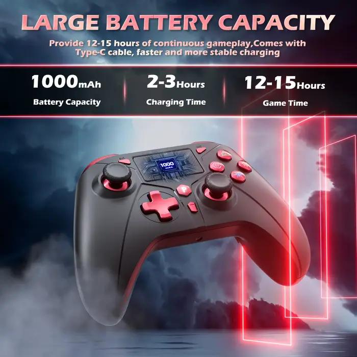 Contrôleur de jeu sans fil pour Playstation 4/PS4 Pro/Slim/PS3/PC/IOS/Console de commutation avec Turbo double Vibration gyroscope 6 axes prise Jack 3.5mm